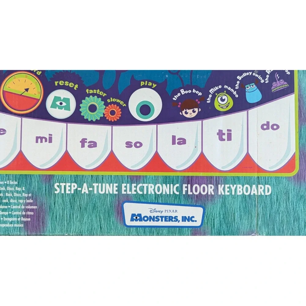 Monsters Inc Step A Tune Electronic Floor Keyboard Disney Store Edition Rare NIB
